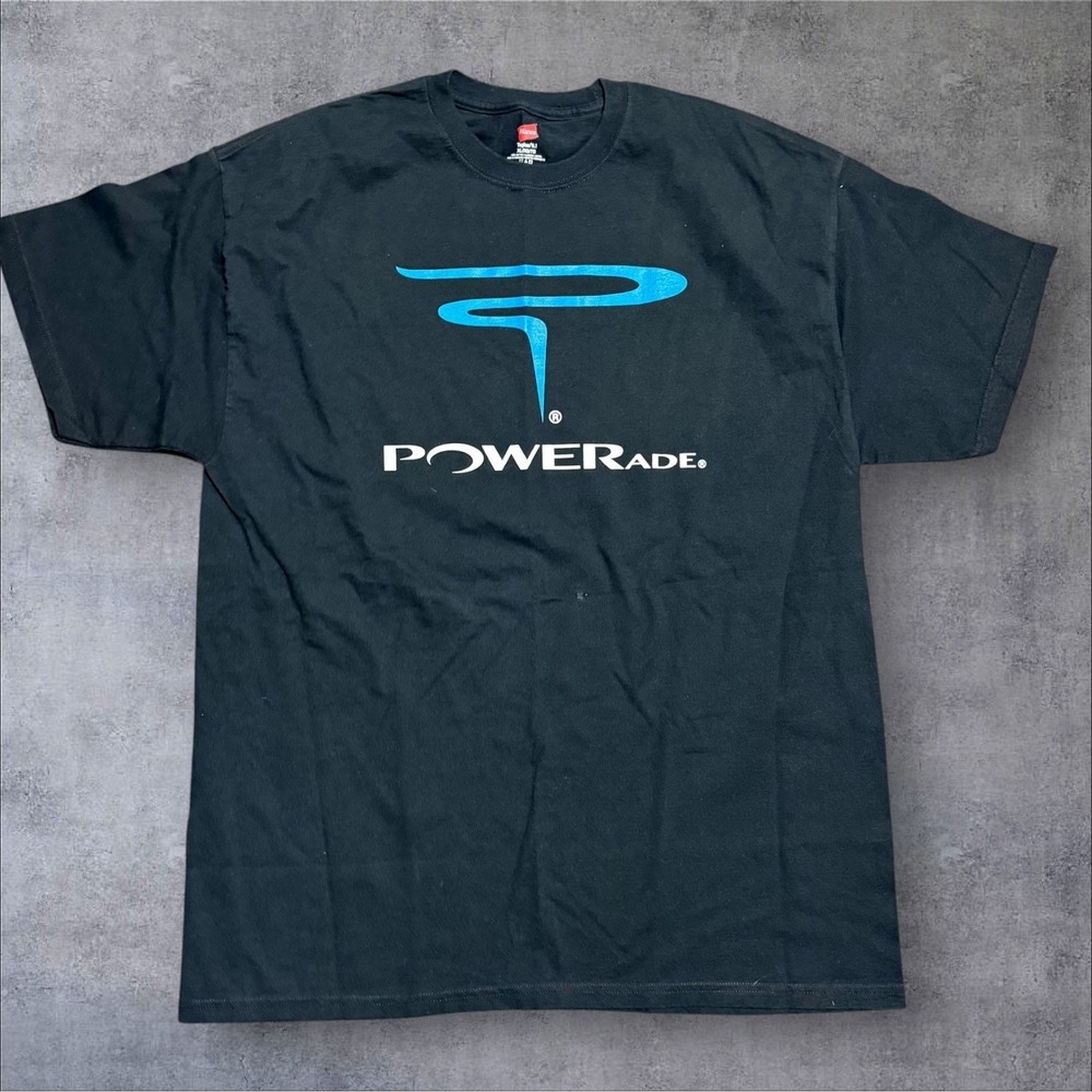 Vintage Powerade Shirt Size XL Y2K Hanes Tagless‎ Streetwear Ultra Cotton